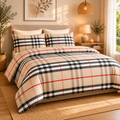 Σετ Σεντόνια Υπέρδιπλα Royal Grid Με Λάστιχο 185x200+30cm 6τμχ Microcotton