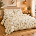 Σετ Σεντόνια Υπέρδιπλα Oxford Line Με Λάστιχο 185x200+30cm 6τμχ Microcotton