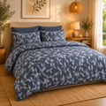 Σετ Σεντόνια Υπέρδιπλα Athenian Check Με Λάστιχο 185x200+30cm 6τμχ Microcotton